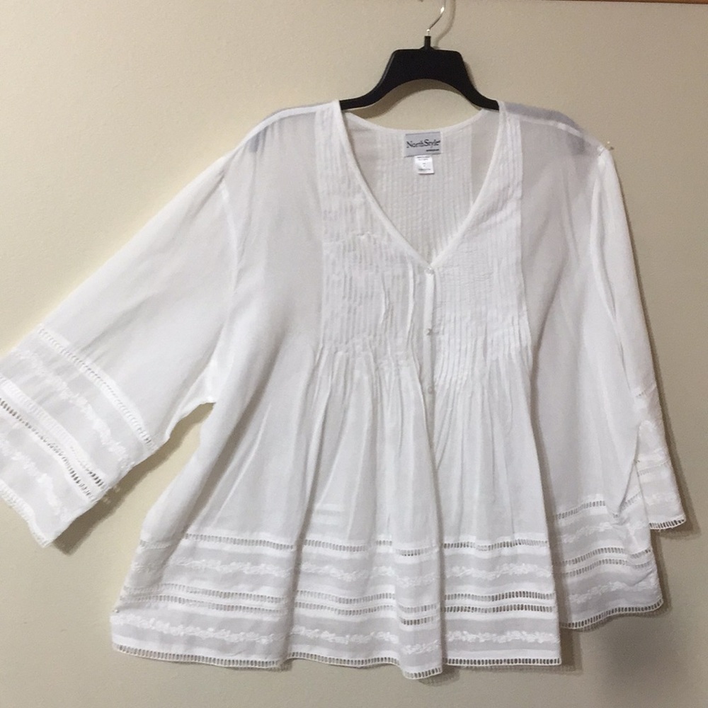 North Style Pintuck Blouse